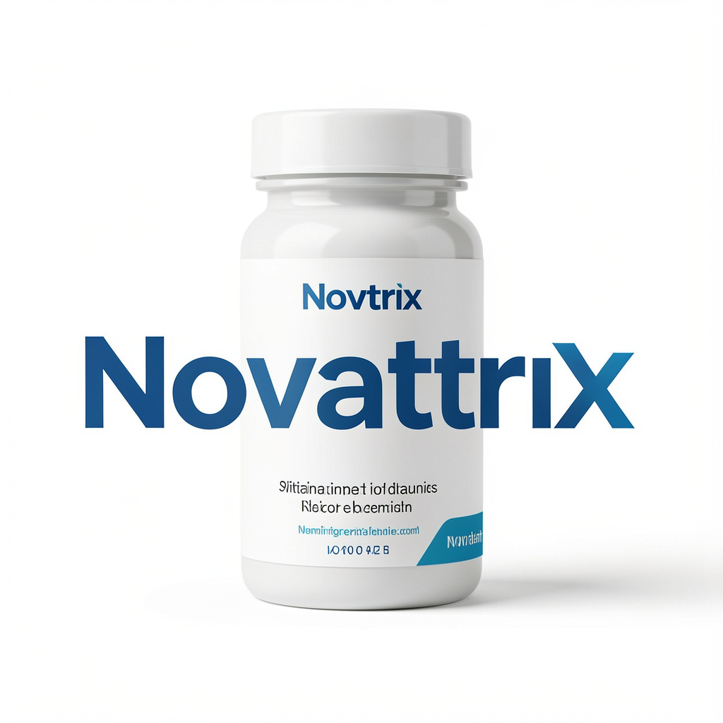 Novatrix natural daily tonic complex bottle on a textured linen surface